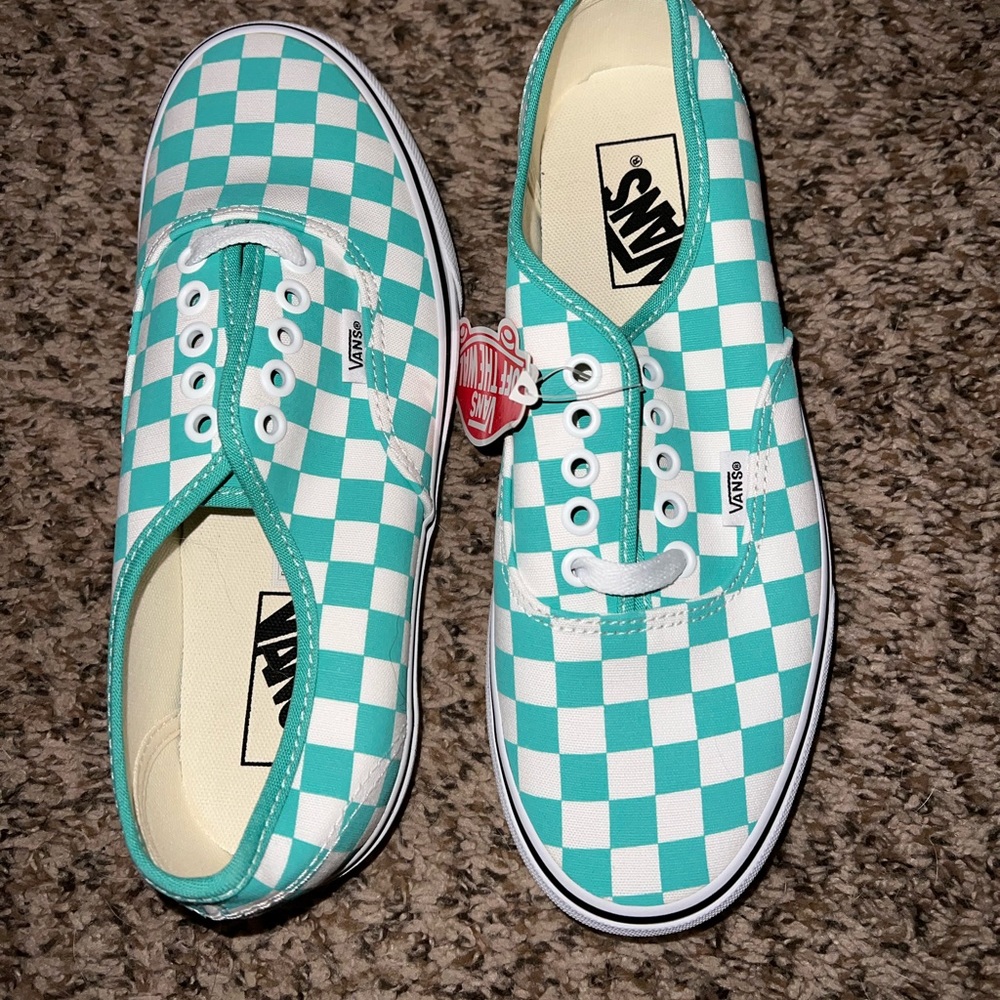 Brand new checkered vans